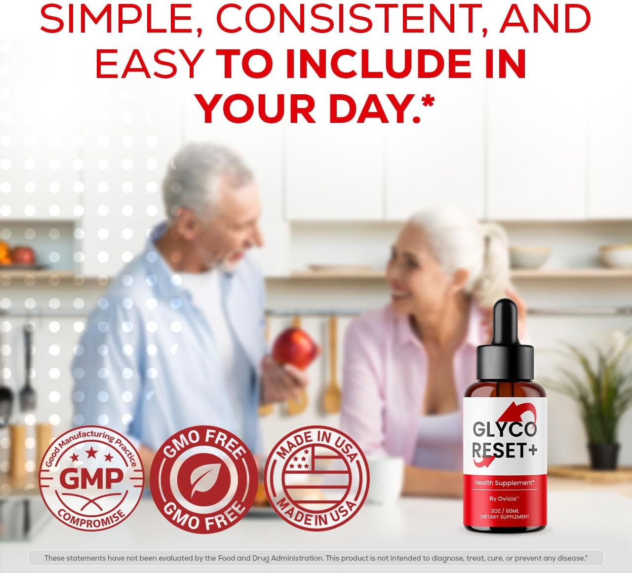Couple enjoying healthy lifestyle with Glyco Reset+